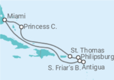 Itinerario del Crucero Islas Vírgenes - Eeuu, Saint Maarten, Antigua Y Barbuda - Princess Cruises