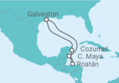 Itinerario del Crucero Honduras, México - Princess Cruises