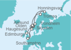 Itinerario del Crucero Noruega - Princess Cruises