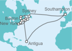 Itinerario del Crucero Canadá, USA, Antigua Y Barbuda - Princess Cruises