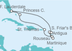 Itinerario del Crucero Islas Vírgenes - Eeuu, Martinica, Antigua Y Barbuda - Princess Cruises