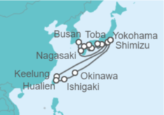 Itinerario del Crucero Japón, Corea Del Sur, Taiwán - Princess Cruises