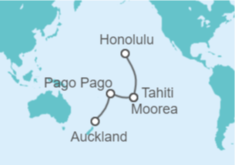 Itinerario del Crucero Samoa Americana, Polinesia Francesa - Princess Cruises