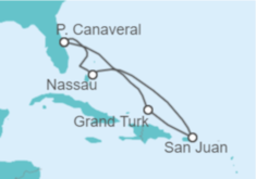 Itinerario del Crucero Bahamas, Puerto Rico - Princess Cruises