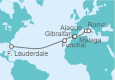 Itinerario del Crucero Portugal, Gibraltar, España, Francia - Princess Cruises