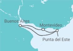 Itinerario del Crucero Argentina, Uruguay - Costa Cruceros
