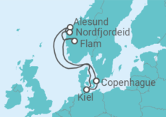 Itinerario del Crucero Noruega, Alemania - MSC Cruceros