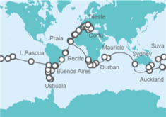 Itinerario del Crucero Vuelta al mundo - Costa Cruceros