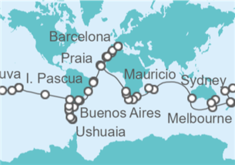Itinerario del Crucero Vuelta al mundo - Costa Cruceros