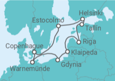 Itinerario del Crucero Alemania, Polonia, Lituania, Letonia, Estonia, Finlandia, Suecia - MSC Cruceros