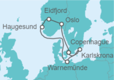 Itinerario del Crucero Alemania, Noruega - MSC Cruceros