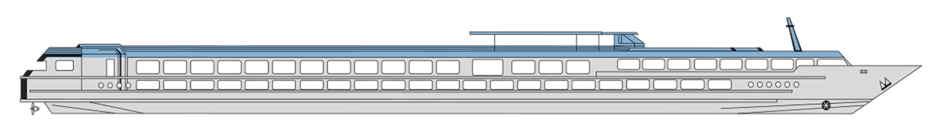 Perfil de cubiertas del MS Elbe Princesse II