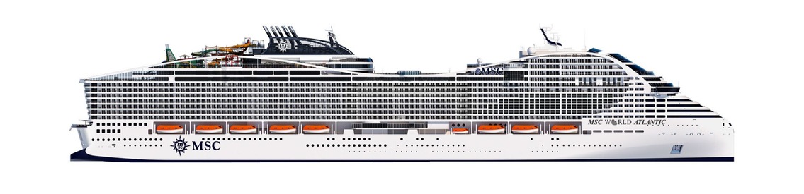 Perfil de cubiertas del MSC World Atlantic