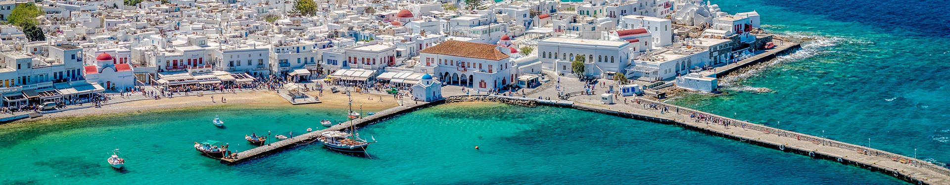 Atenas, Mykonos y Santorini en avión