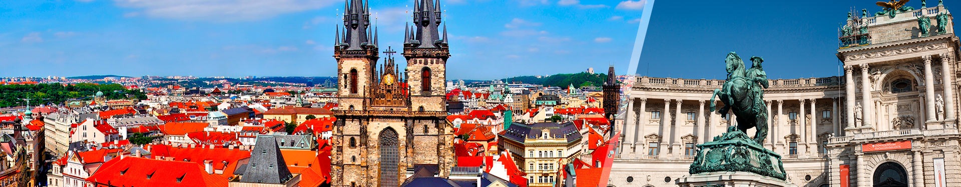 Praga y Viena en avión