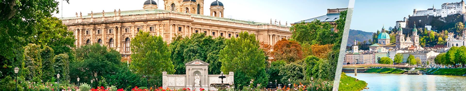 Viena y Salzburgo en avión