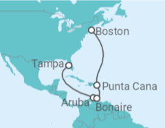 Itinerario del Crucero Aruba - Norwegian Cruise Line