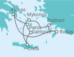 Itinerario del Crucero Grecia, Turquía - Norwegian Cruise Line