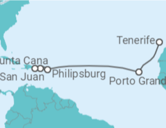 Itinerario del Crucero Saint Maarten, España - Norwegian Cruise Line