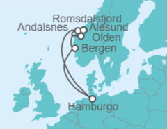 Itinerario del Crucero Alemania, Noruega - Cunard