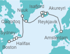 Itinerario del Crucero Islandia, Groenlandia, Canadá - Royal Caribbean