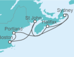 Itinerario del Crucero Canadá - Royal Caribbean