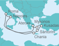 Itinerario del Crucero Italia, Grecia, Turquía - Royal Caribbean