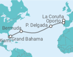 Itinerario del Crucero Bermudas, Portugal - Royal Caribbean