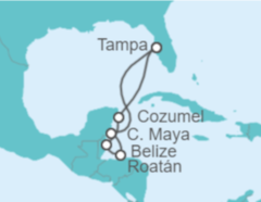 Itinerario del Crucero Honduras, Belice, México - Royal Caribbean