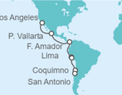 Itinerario del Crucero México, Panamá - Princess Cruises