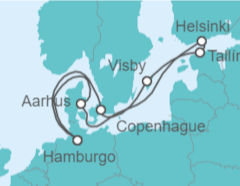 Itinerario del Crucero Dinamarca, Suecia, Estonia, Finlandia - Cunard
