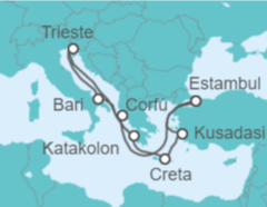 Itinerario del Crucero Grecia, Italia, Turquía TI - MSC Cruceros
