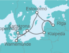 Itinerario del Crucero Lituania, Letonia, Suecia, Dinamarca TI - MSC Cruceros