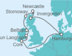 Itinerario del Crucero Irlanda, Reino Unido TI - MSC Cruceros