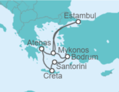 Itinerario del Crucero Turquía, Grecia - Costa Cruceros
