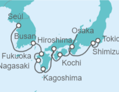 Itinerario del Crucero desde Tokio a Incheon (Seúl, Corea del Sur) - Celebrity Cruises
