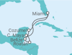 Itinerario del Crucero México, Belice, Honduras - Princess Cruises