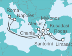Itinerario del Crucero Grecia, Turquía, Chipre, Italia - Royal Caribbean