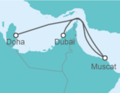 Itinerario del Crucero Omán, Emiratos Arabes - Costa Cruceros