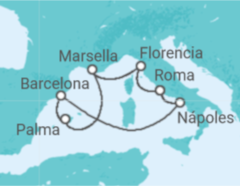 Itinerario del Crucero España, Francia, Italia - Royal Caribbean