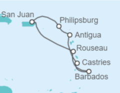 Itinerario del Crucero Saint Maarten, Antigua Y Barbuda, Santa Lucía, Barbados - Celebrity Cruises