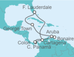 Itinerario del Crucero Colombia, Panamá, Aruba, Islas Caimán - Celebrity Cruises