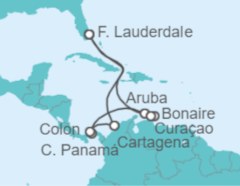 Itinerario del Crucero Colombia, Panamá, Aruba, Curaçao - Celebrity Cruises
