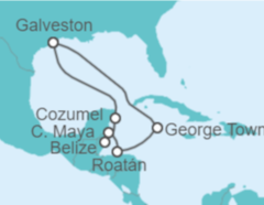 Itinerario del Crucero México, Belice, Honduras, Islas Caimán - Royal Caribbean
