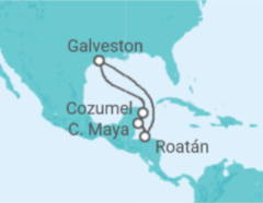 Itinerario del Crucero Honduras, México - Royal Caribbean
