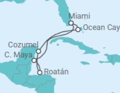 Itinerario del Crucero Honduras, México - MSC Cruceros