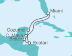 Itinerario del Crucero México, Honduras, Belice - MSC Cruceros