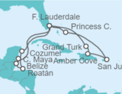 Itinerario del Crucero México, Honduras, Belice, USA, Puerto Rico, Bahamas - Princess Cruises