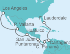 Itinerario del Crucero Colombia, Panamá, Costa Rica, México - Princess Cruises