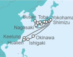 Itinerario del Crucero Japón, Corea Del Sur, Taiwán - Princess Cruises